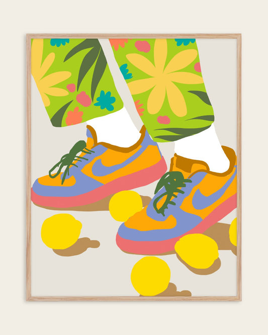 Easy Peasy Lemon Squeezy — Figurative wall art print
