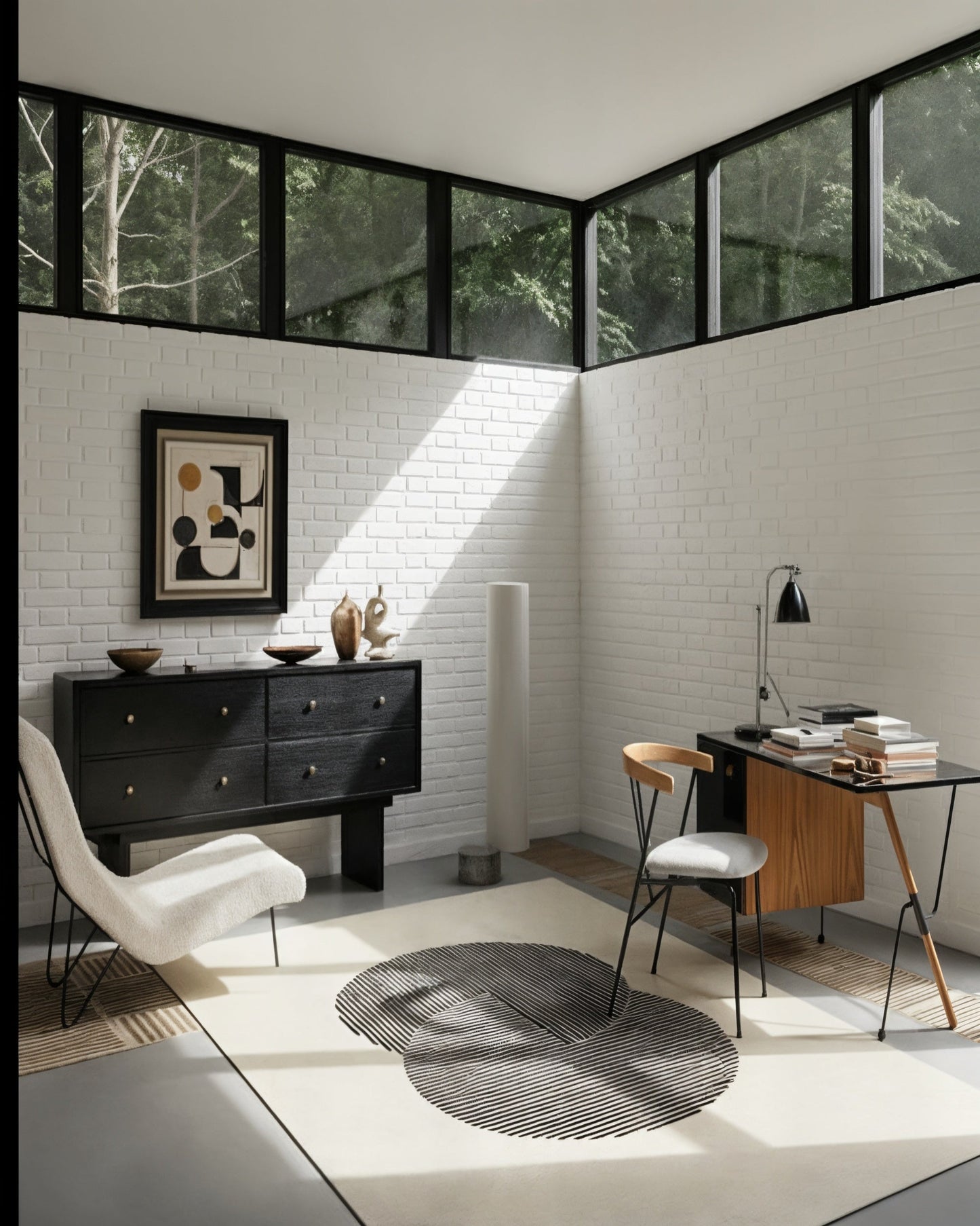 Clique Wool Rug / Bone White | Popyuli