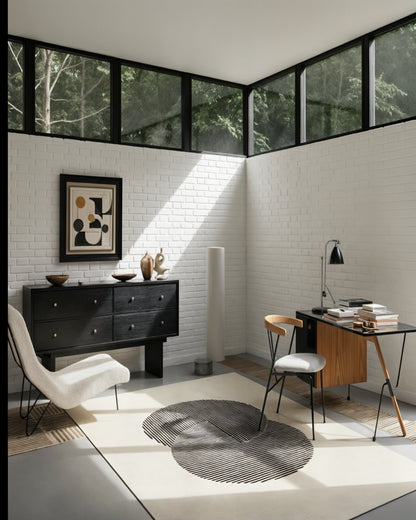 Clique Wool Rug / Bone White | Popyuli