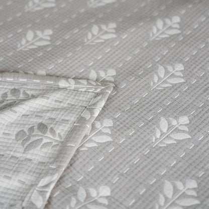 Fern Bedspread Set - Grey