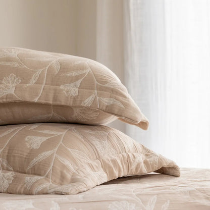 Flora - Beige Bedspread Set