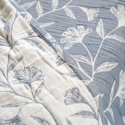 Flora - Blue Bedspread Set