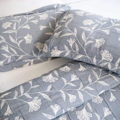Flora - Blue Bedspread Set