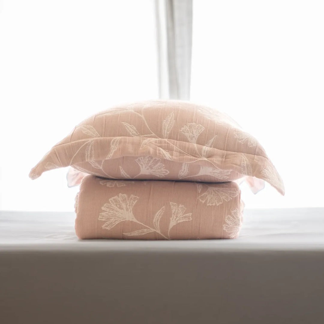 Flora - Blush Bedspread Set