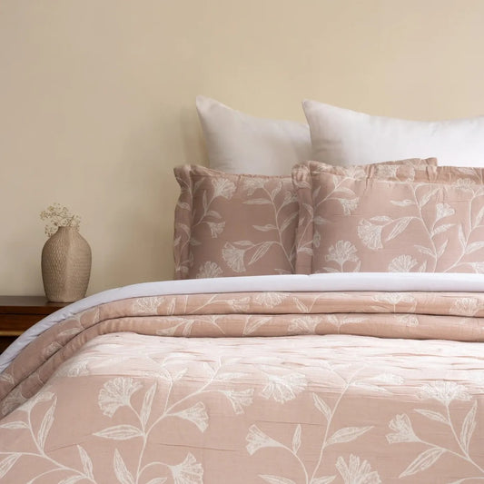 Flora - Blush Bedspread Set