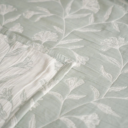 Flora - Sage Bedspread Set