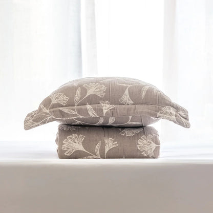 Flora - Taupe Bedspread Set