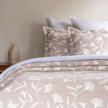Flora - Taupe Bedspread Set
