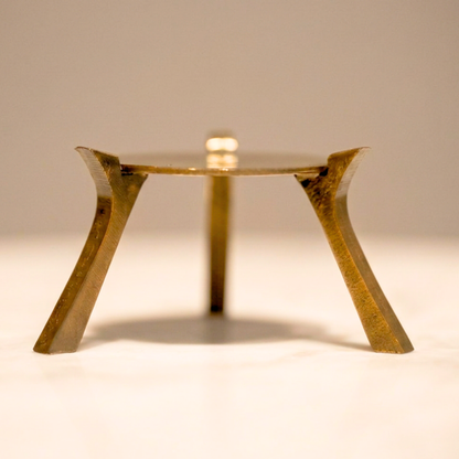 Brass warming stand for the ghee pot