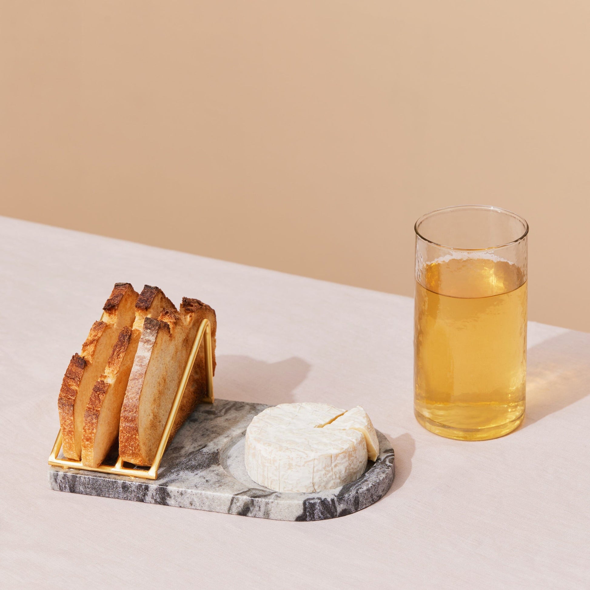 Grey marble Breakfast Tray Popyuli Single 
