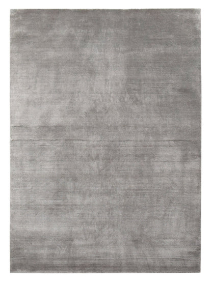 Solid Silk Rug - Gray