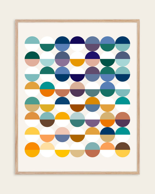 Half Empty Or Half Full — Abstract wall art print