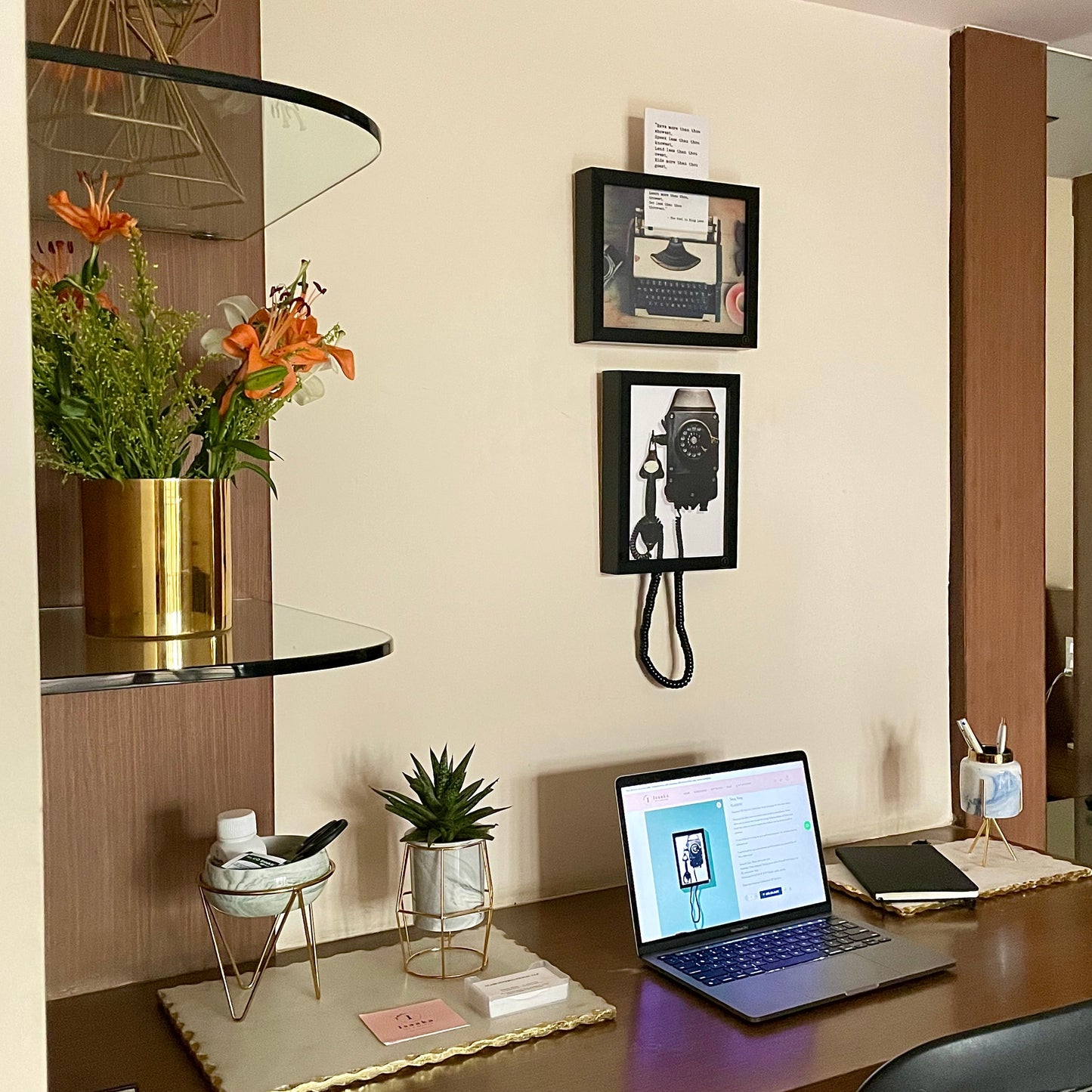 3D Wall Art Decor: Telephone