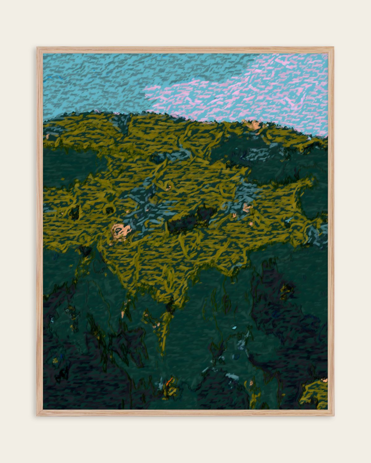 Interwoven Earth — Painterly — Scandinavian wall art print