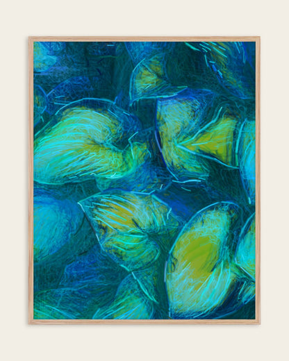 Leaf Me Alone — Painterly — Botanical wall art print