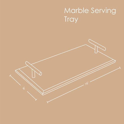 Marble Serving Tray Serveware Popyuli 