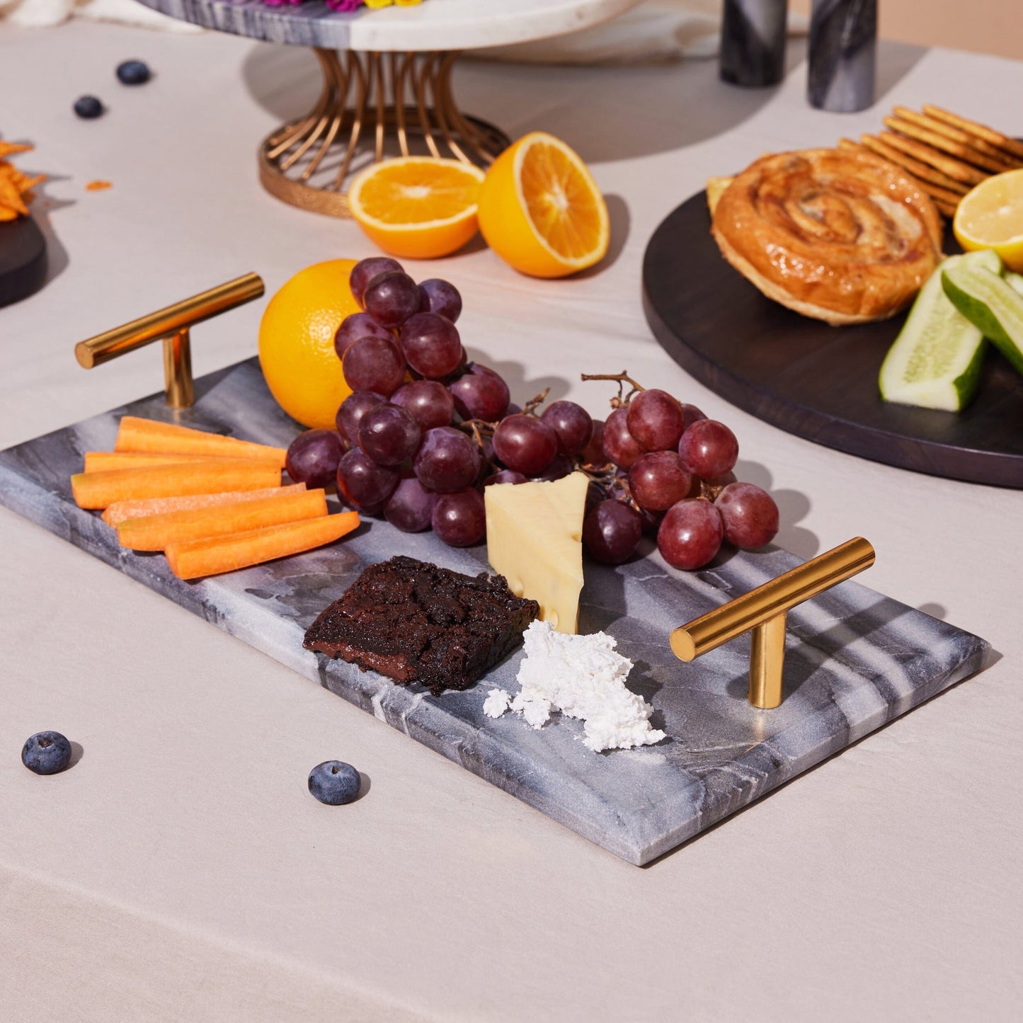 Marble Serving Tray Serveware Popyuli 