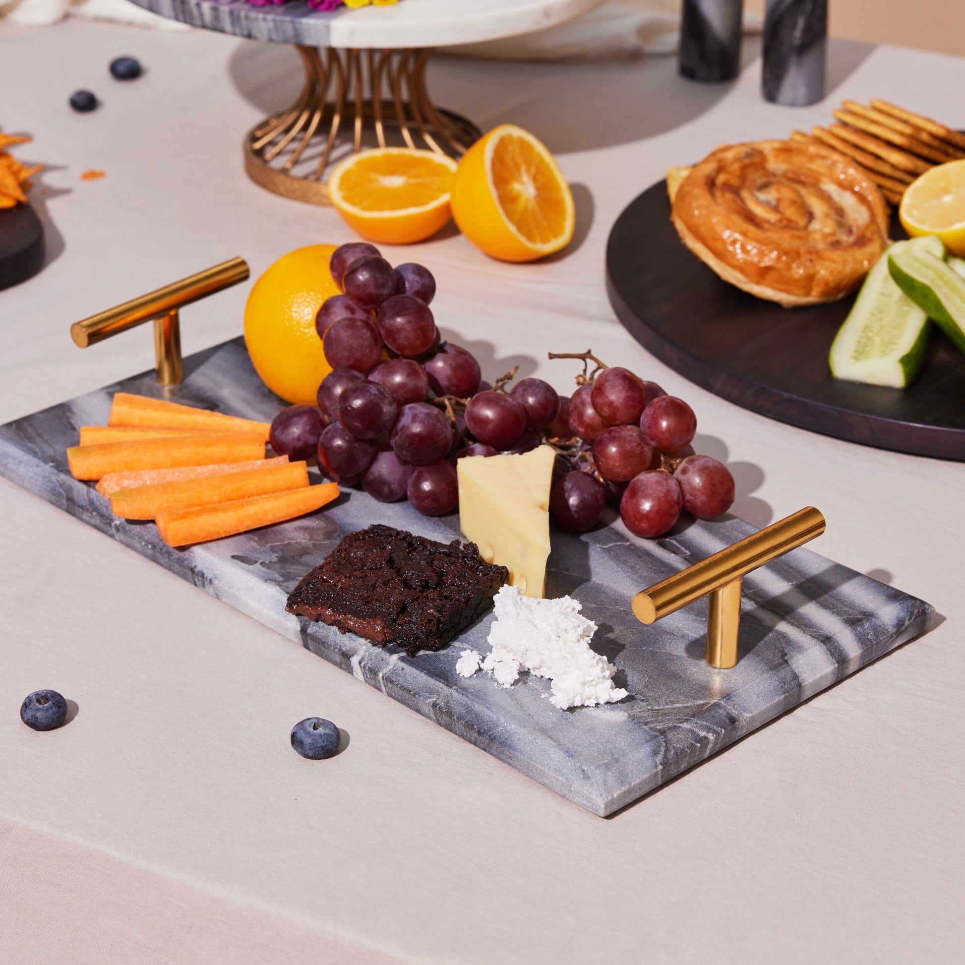 Marble Serving Tray Serveware Popyuli 