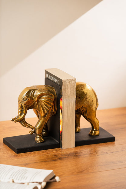 Mighty Ele elephant bookend with grey stand