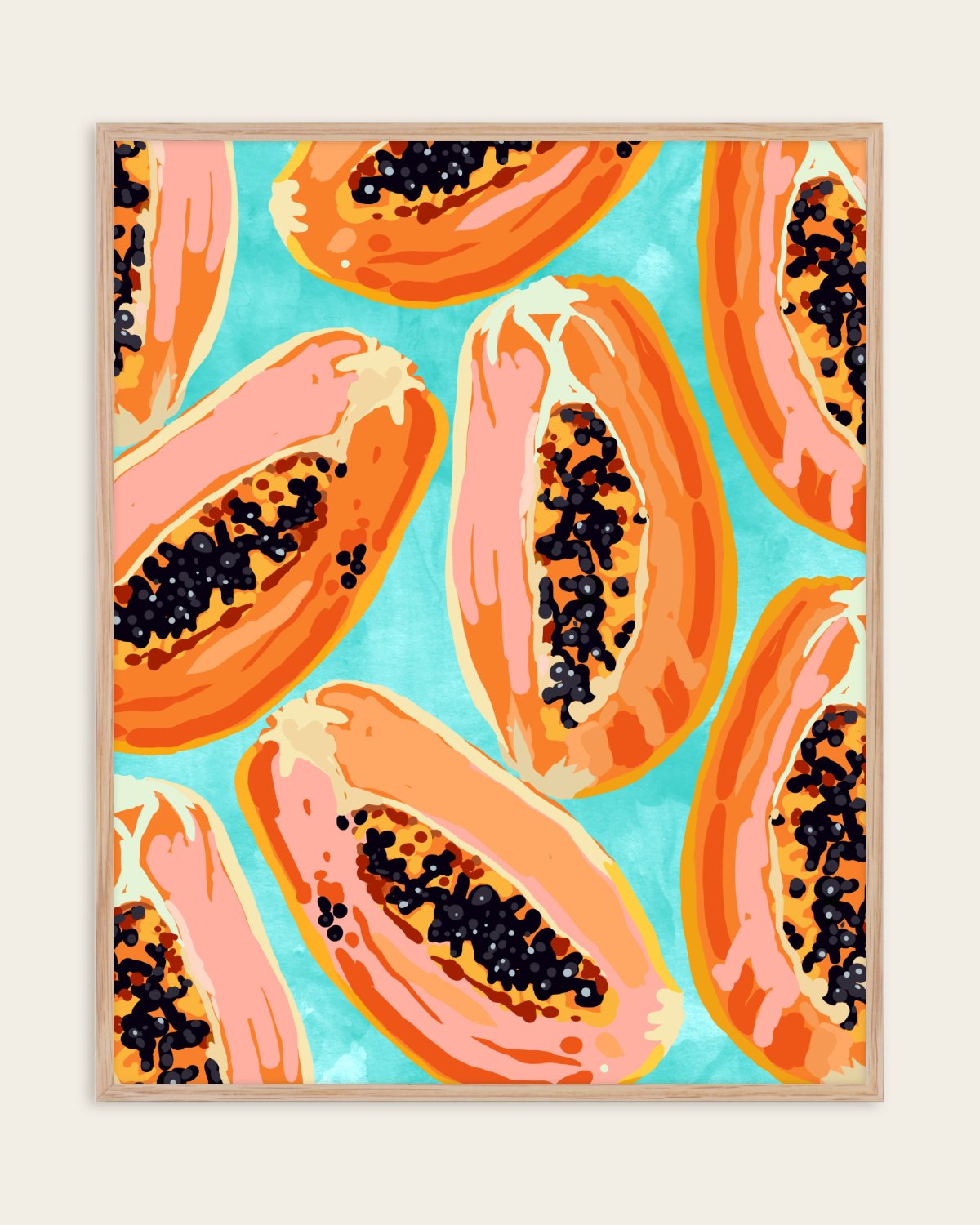 Big Papaya — Tropical — Botanical wall art print