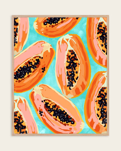 Big Papaya — Tropical — Botanical wall art print