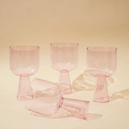 Aria Coloured Glass – Set of 4 | Available in Three Colours