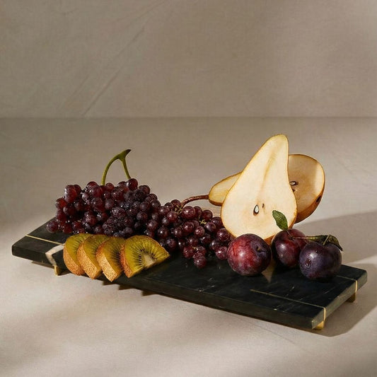 Gilded Marble Platter