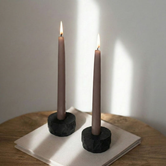 Slate Round Candle Holder
