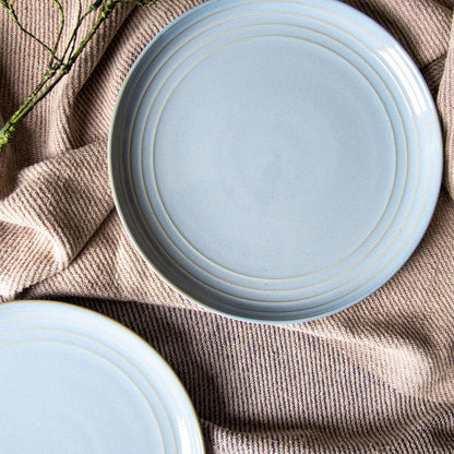 Celeste sky blue porcelain dinner plate, 10 inch