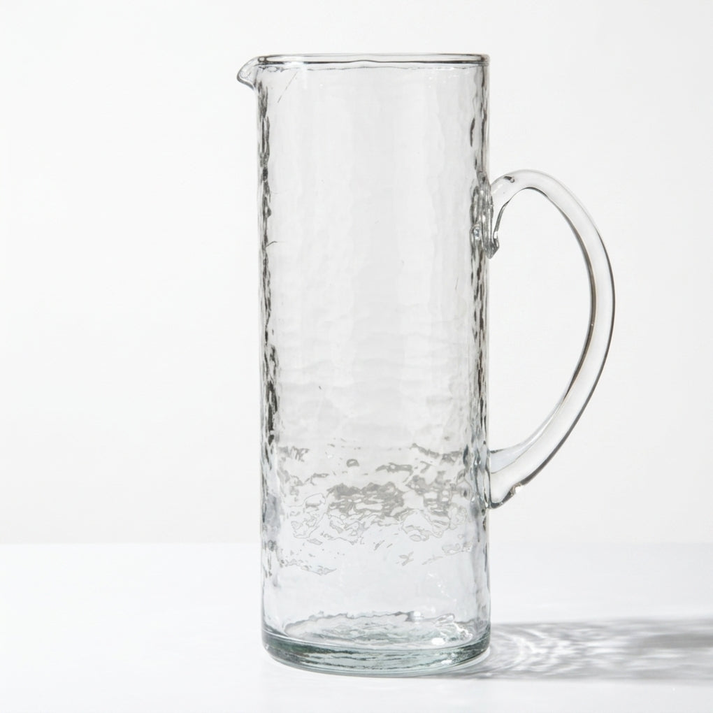 Hammered Glass Pitcher