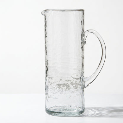 Hammered Glass Pitcher