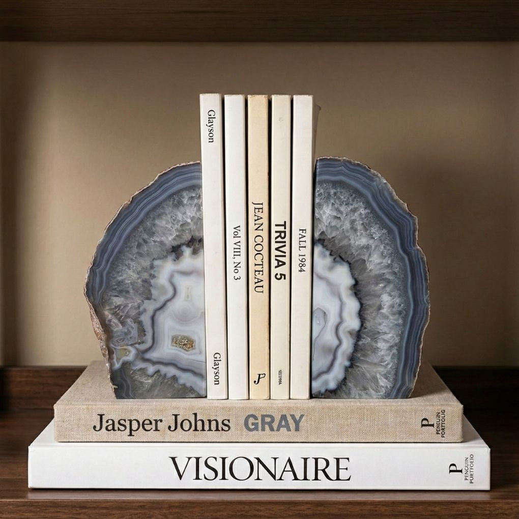 Semi-Precious Stone Bookends