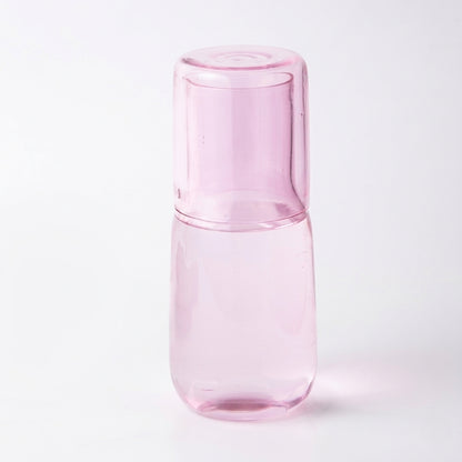 Eva Carafe – Pink Glass Water Set (Carafe + Glass)