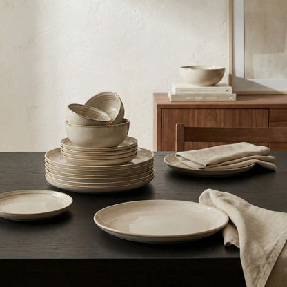 Sattva Porcelain Dinner Set | 13 Pieces