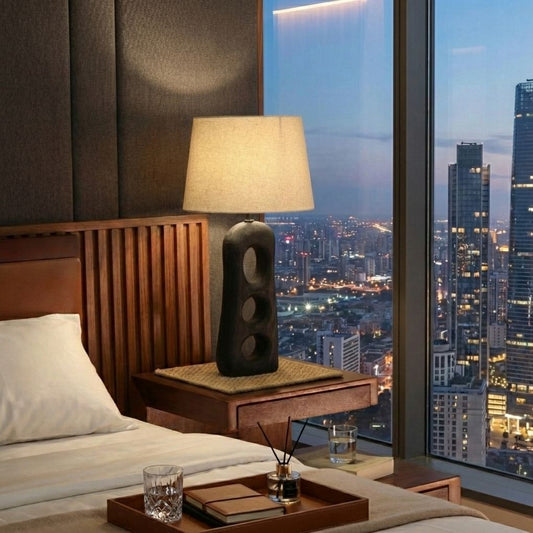 Sculptural Mango Wood Lamp