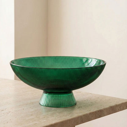Vana Ribbed Glass Bowl