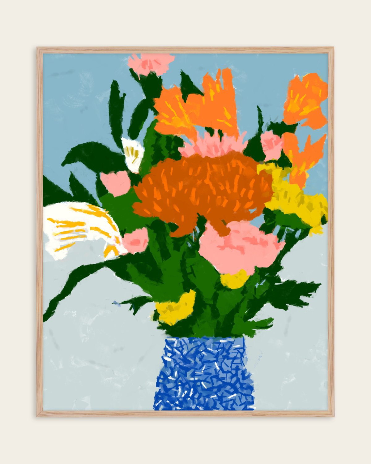 Potted Happiness — Painterly — Botanical wall art print