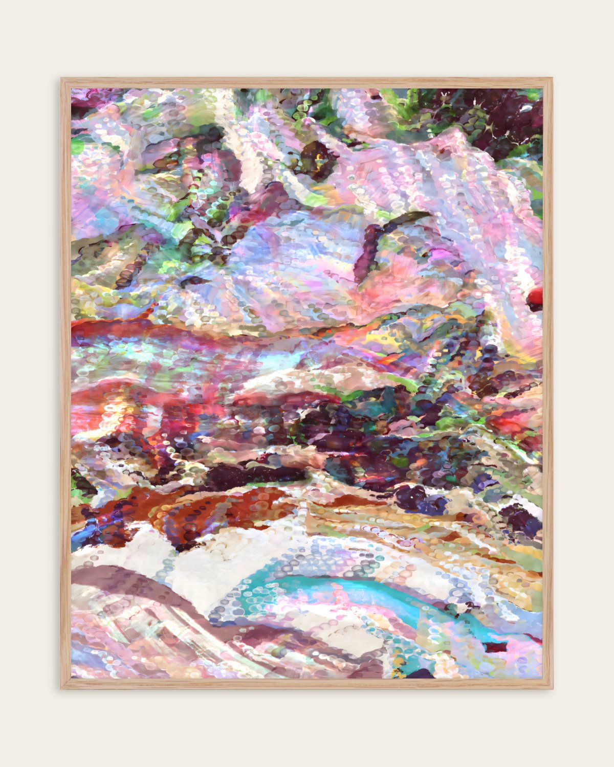 Sequin Haze — Pastel — Abstract wall art print