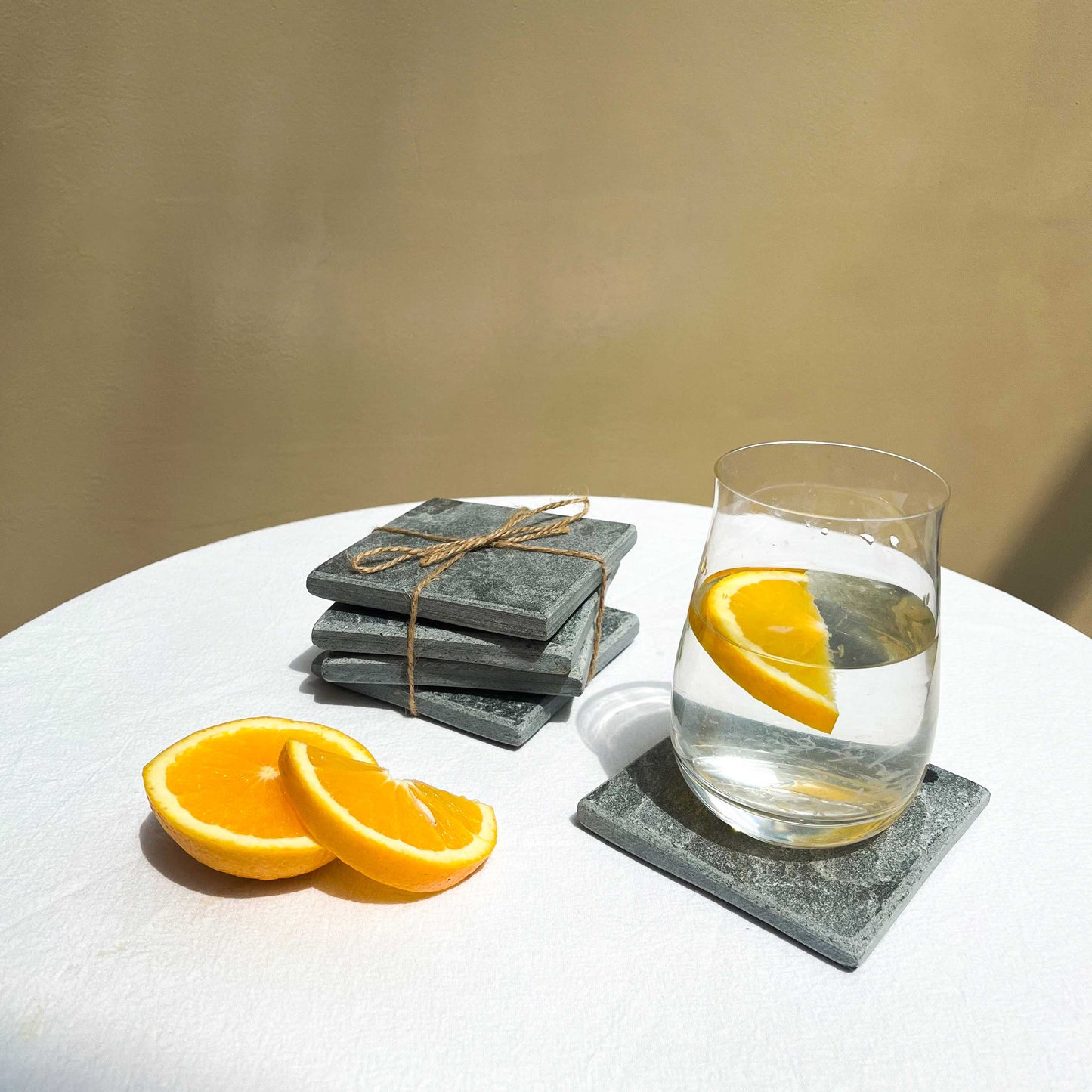 Slate Coasters | Set of 4 | Natural Stone