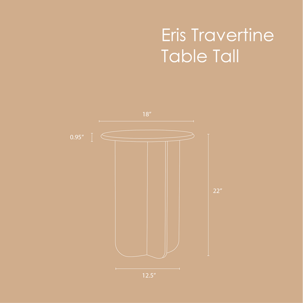 Norge Marble Table - Travertine