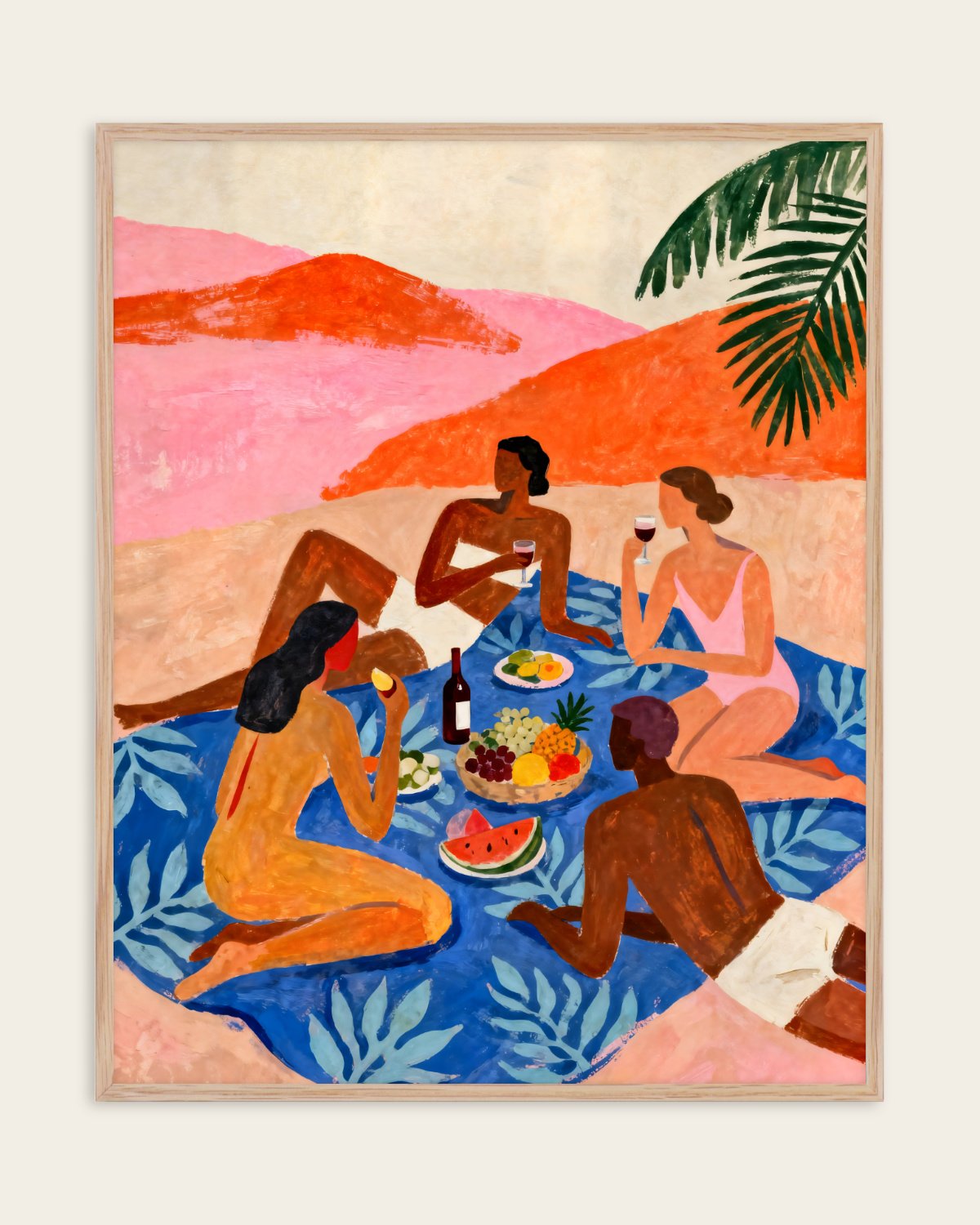 The Picnic — Painterly — Figurative wall art print