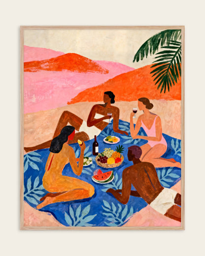 The Picnic — Painterly — Figurative wall art print