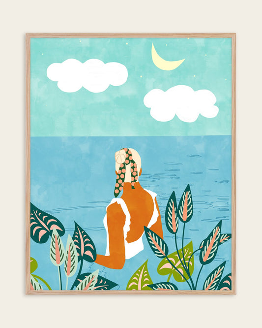 The Pursuit Of Happiness — Tropical — Figurative wall art print
