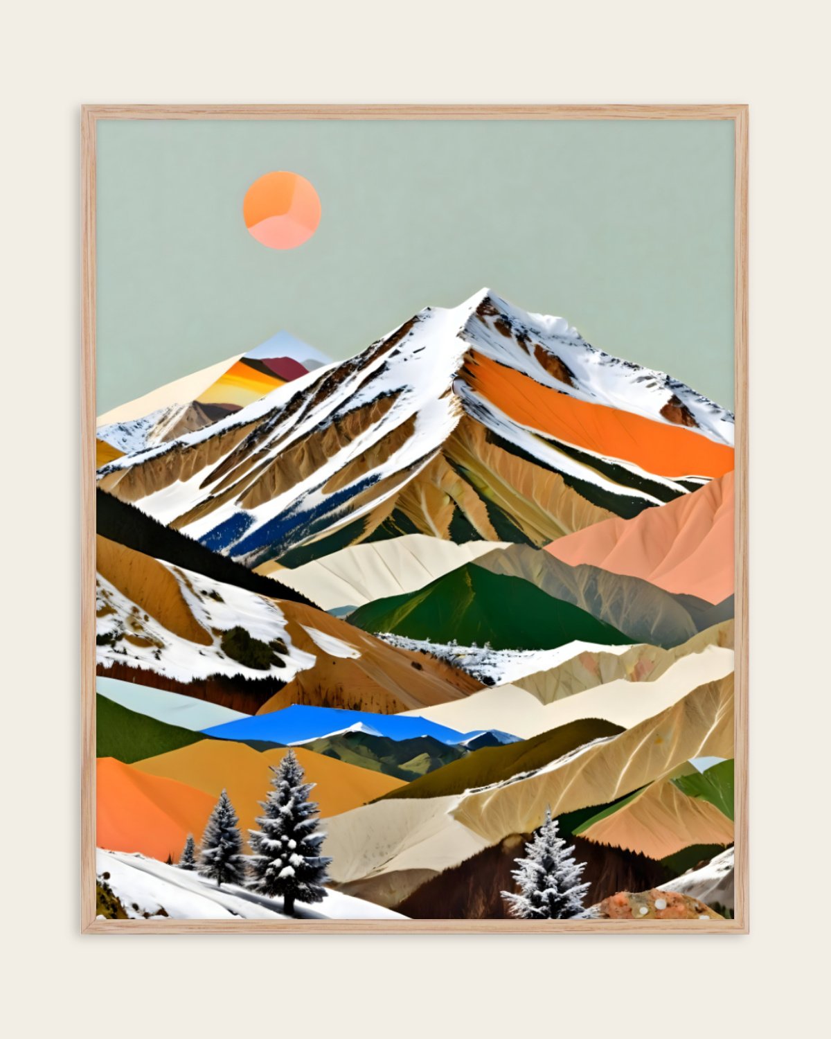 Whispers Of The Summit — Abstract wall art print
