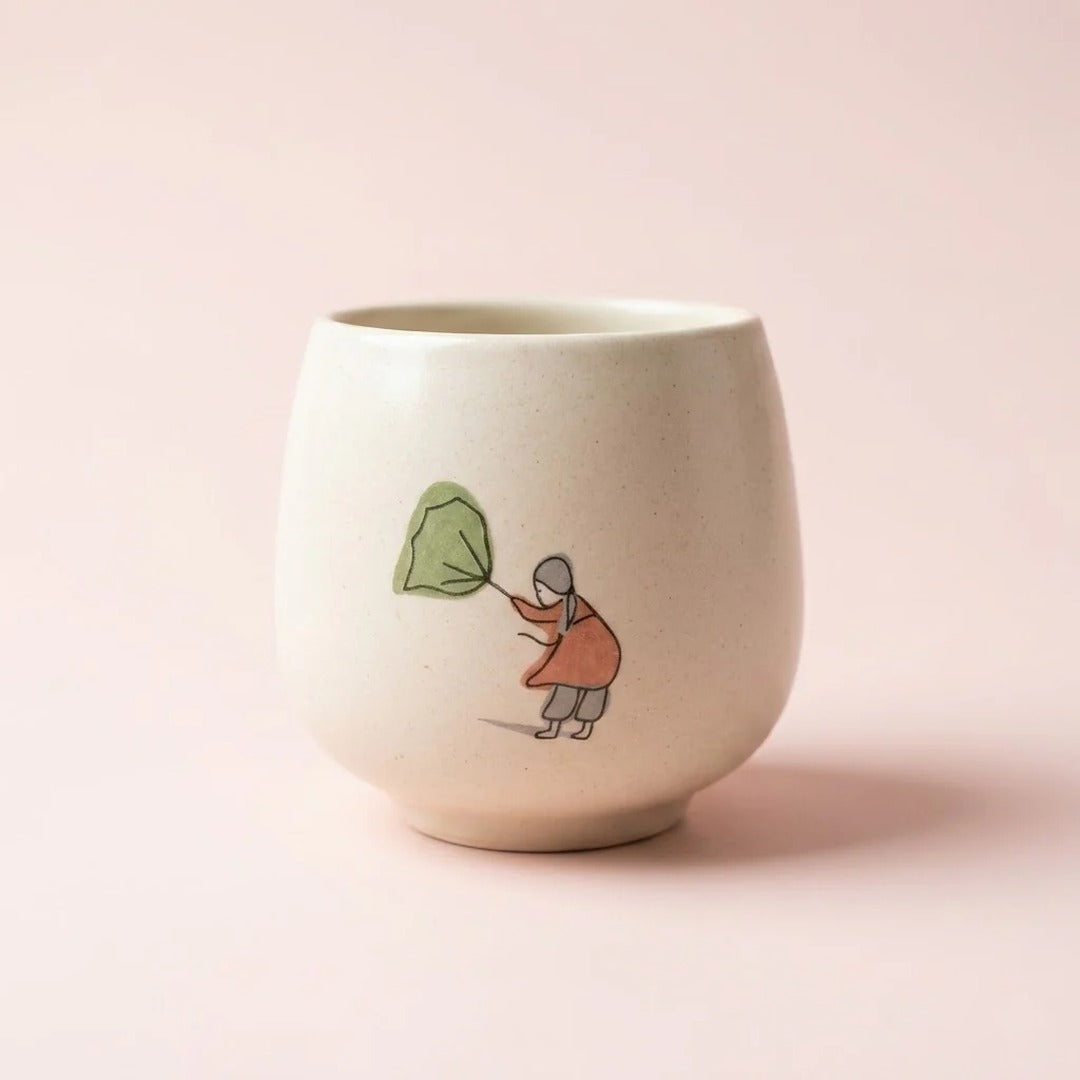 Yuri Hand-Painted Small Ceramic Cup