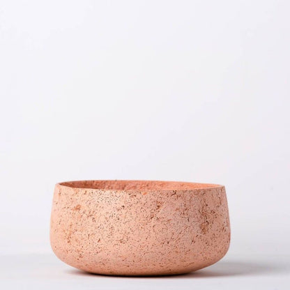 Concrete Modern Vessel Planter - Blush Pink