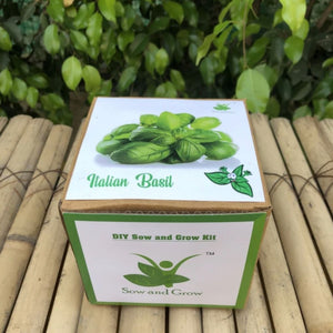 DIY Home Gardening Kit - Italian Basil
