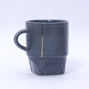 Modernist - Cement | C Mug - Handpainted with 24K Gold