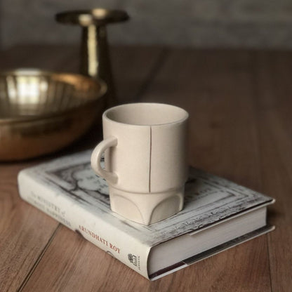 Modernist - Ivory | C Mug - Handpainted with 24K Gold