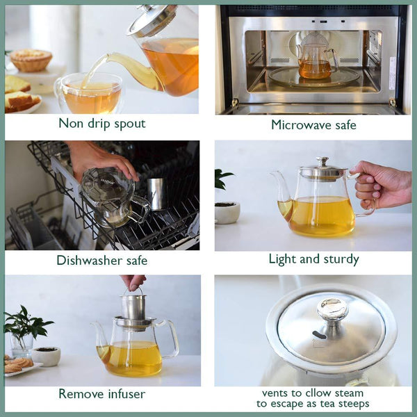 Radiance Glass Tea Pot With Infuser